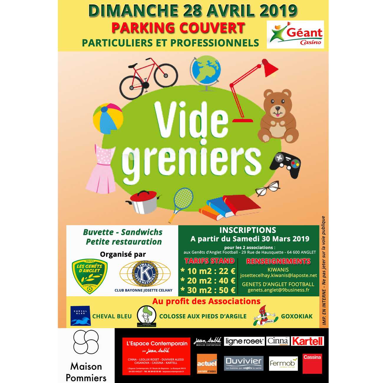 VIDE GRENIERS - PARKING COUVERT GEANT CASINO