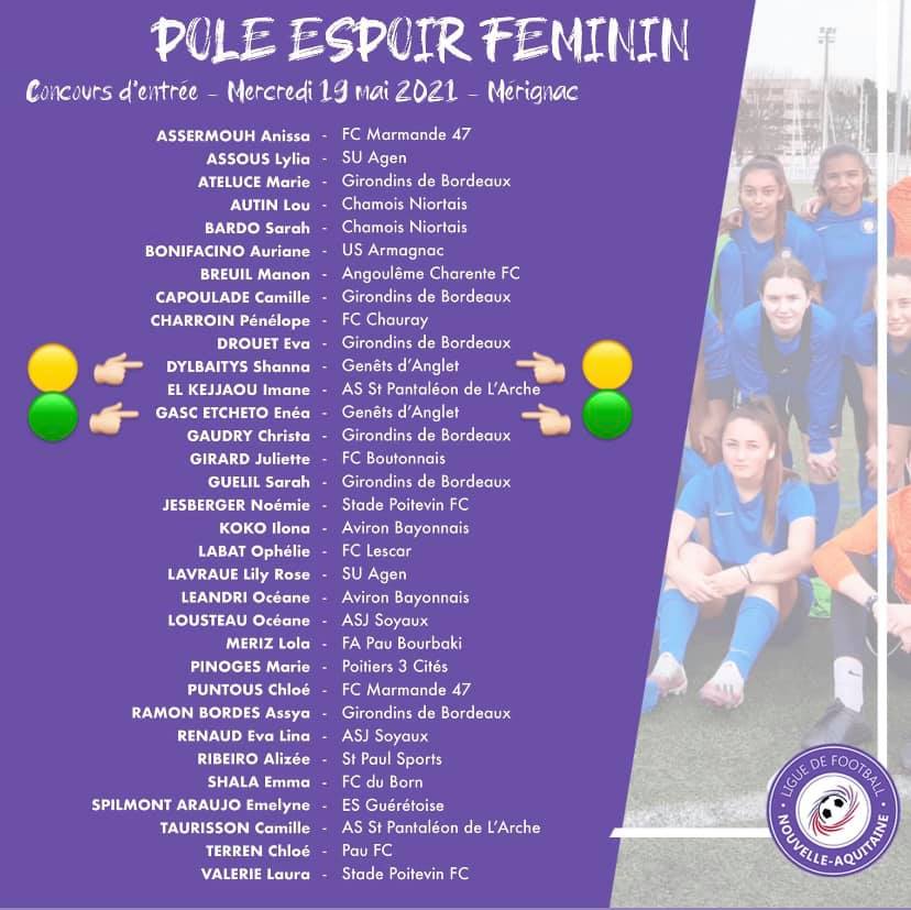 POLE ESPOIR FEMININ