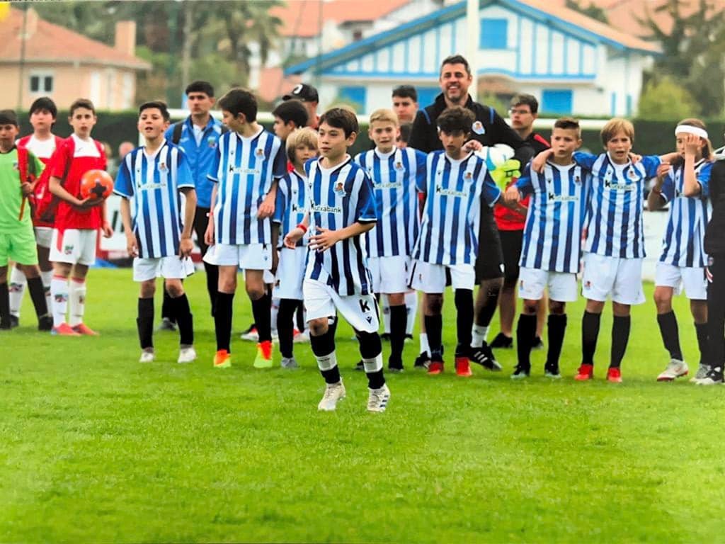 Nos 2010 sous le maillot de la Real Sociedad de Fútbol au Tournoi des Eglantins d'Hendaye 