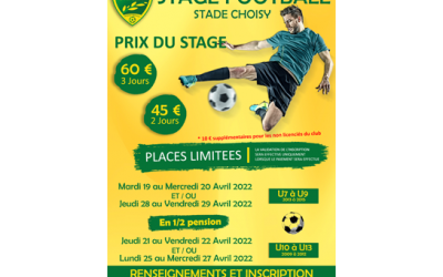 STAGE DE FOOTBALL - AVRIL 2022